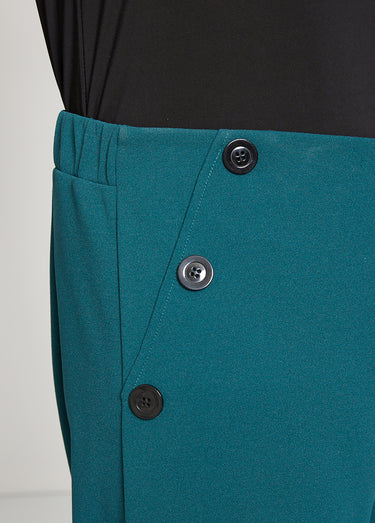 Pantalon large effet pont Vert