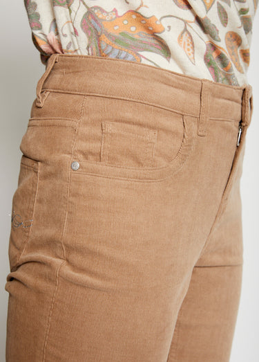 Pantalon 5 poches velours milleraies Grege