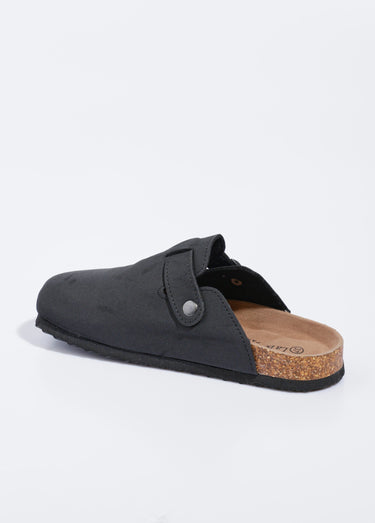 Mules à boucle et semelle anatomique Noir