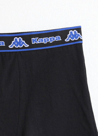 Boxer ceinture logo vif Noir/Bleu