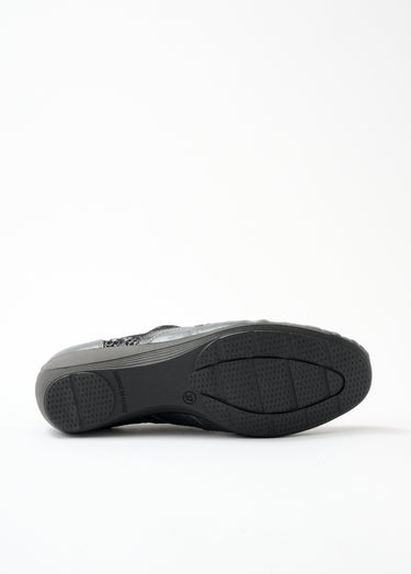 Derbies cuir zippées effet laçage Noir