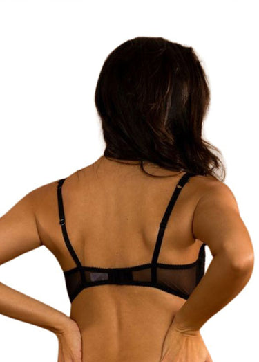 Soutien-gorge rembourré avec dentelle Noir