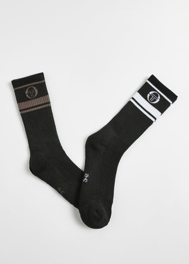 Lot de 2 Chaussettes coton recyclé, foncé Noir