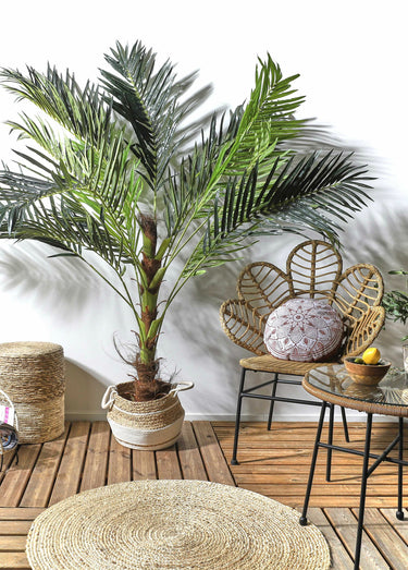 Grande plante artificielle palmier Vert / Marron