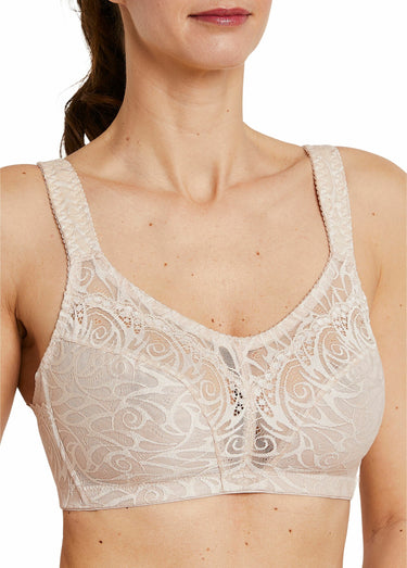Soutien-gorge sans armatures dentelle Poudré