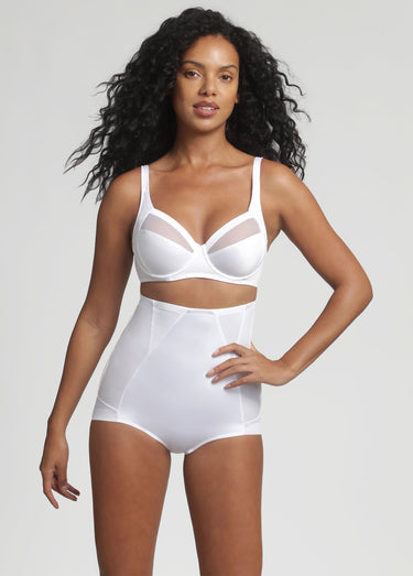 Gaine-culotte serre-taille maintien Blanc
