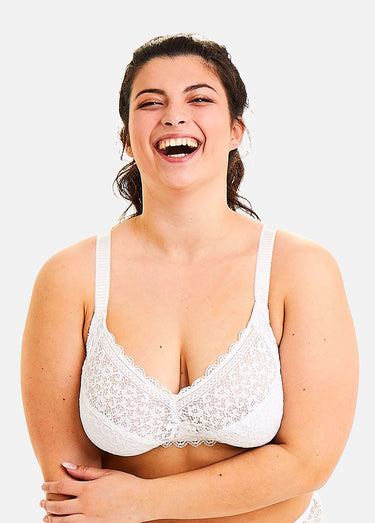 Soutien-gorge confortable sans armatures Blanc