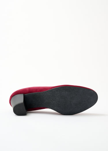 Escarpins cuir bout rond largeur confort Bordeaux