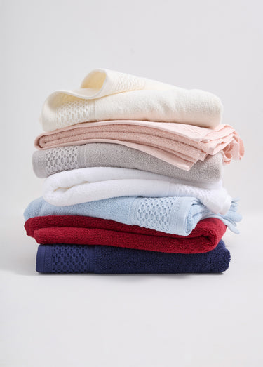 Ligne de linge de bain pur coton épais Carmin