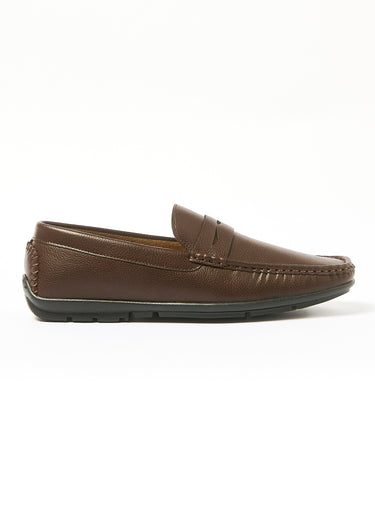 Mocassins confortables Marron Fonce