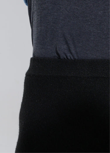 Jupe longue en maille forme tulipe Noir