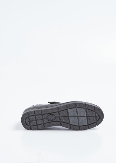 Ballerines scratchées pieds sensibles Noir