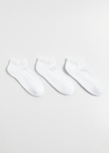 Lot de 3 Socquettes bouclette, clair Blanc