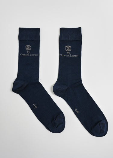 Chaussettes coton mercerisé majoritaire Bleu