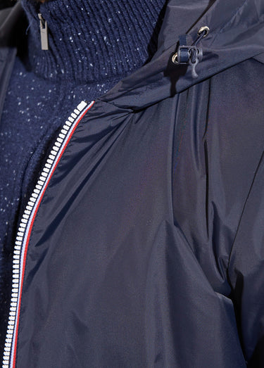 Parka longue déperlante tendance Marine