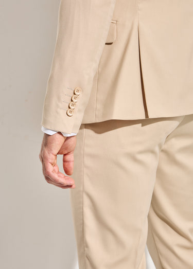 Veste de costume uni beige Beige