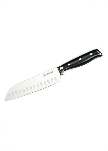 Couteau Santoku lame forgée, Essentials Noir