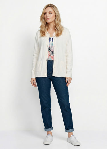 Veste gilet court épais Ecru