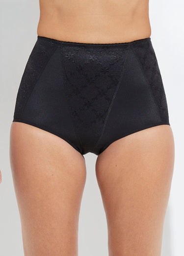 Gaine-culotte taille haute ventre plat Noir
