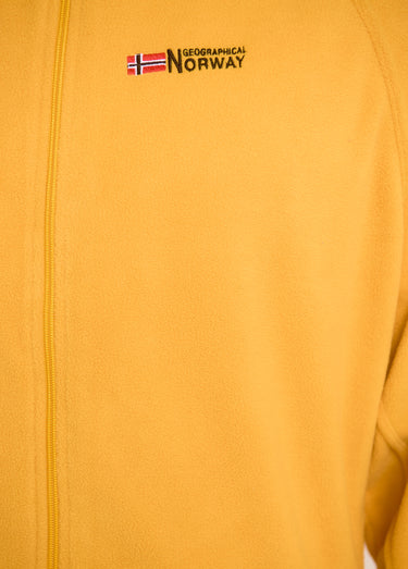 Veste polaire chaude avec col montant Moutarde