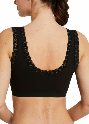 Brassière soutien-gorge dentelle souple Noir