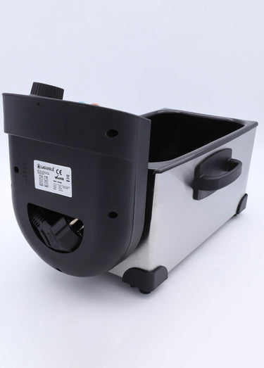 Friteuse 3L anti-adhésive inox Noir/Inox