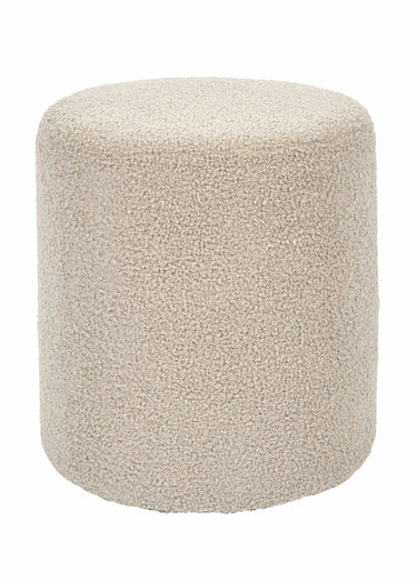 Pouf doux en maille bouclette, clair Taupe