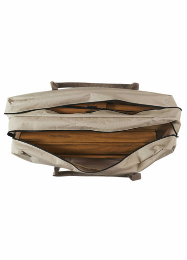 Table basse pliable bois + housse Naturel