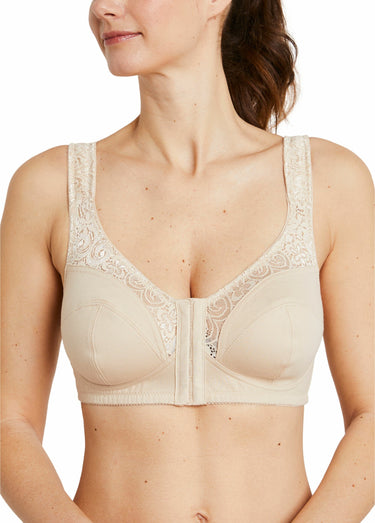 Soutien-gorge sans armatures ouvert devant Sable
