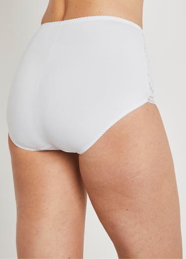 Culotte gainante taille haute ventre plat Blanc