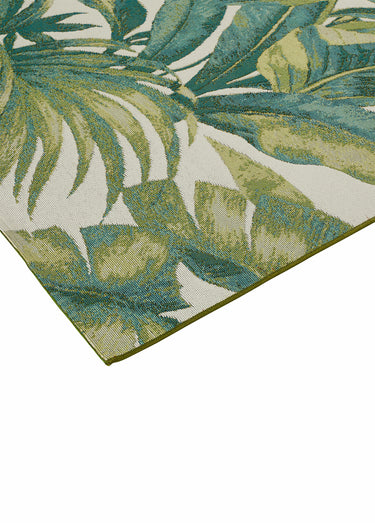 Tapis d'extérieur motif feuilles/fleurs Jungle