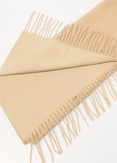Echarpe à franges bicolore Beige