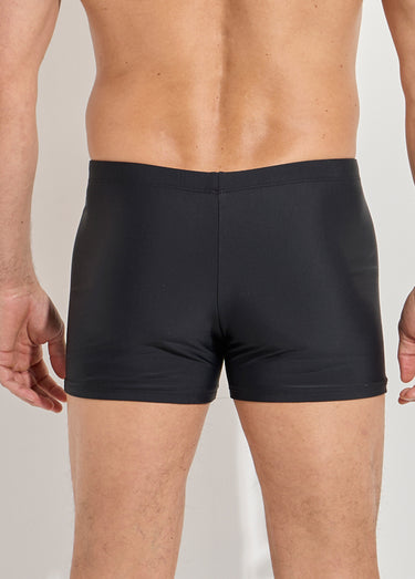 Boxer de bain piscine uni, essentiel Noir