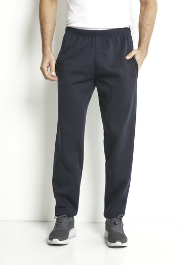 Pantalon de jogging molleton ceinture élastiquée Marine