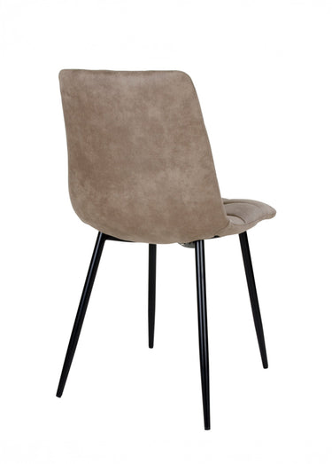 Chaises assise matelassée microfibre 1M Marron