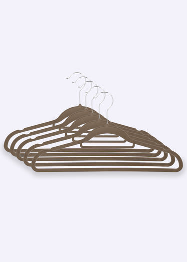 Cintres assortis pour vetements Marron