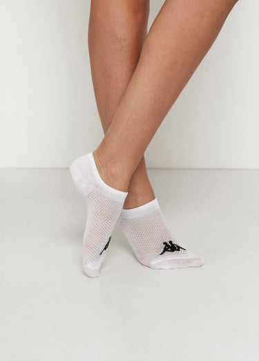 Socquettes invisibles avec logo, clair Blanc