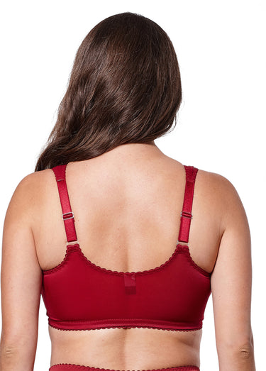 Soutien-gorge ouvert devant, sans armatures Carmin