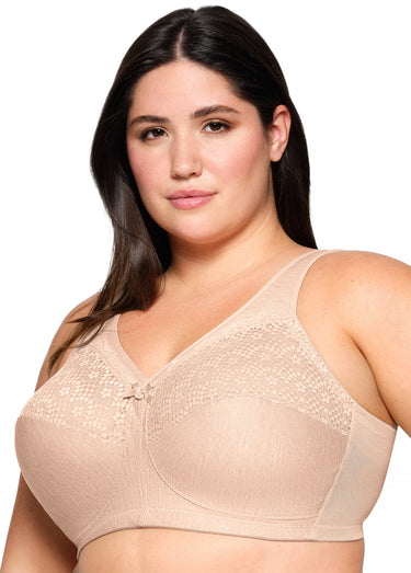 Soutien-gorge MagicLift Anti-Humidité Sans Armatures Spécial Grandes Tailles n°1064 Chair Chiné