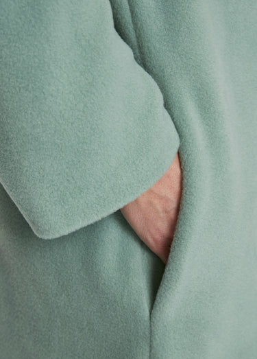 Peignoir robe de chambre polaire uni Vert