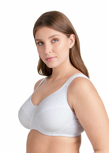 Soutien-gorge avec armatures, COTTON NOW Blanc