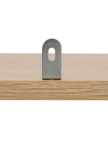 Module 6 cases avec décor bois rainuré Marron