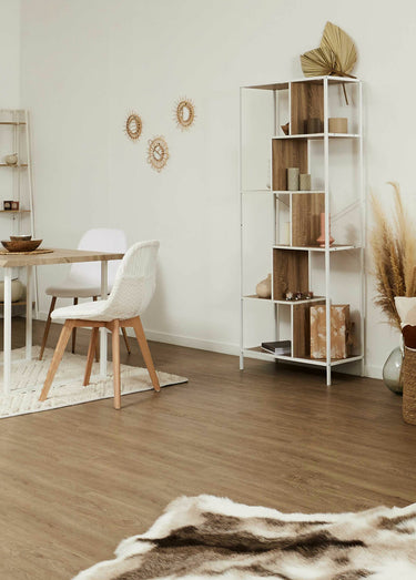 Etagère zigzag 6 niveaux en métal clair Blanc