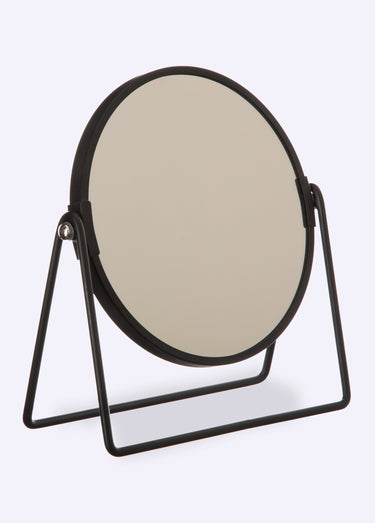Miroir grossissant pied métal balançoire Noir