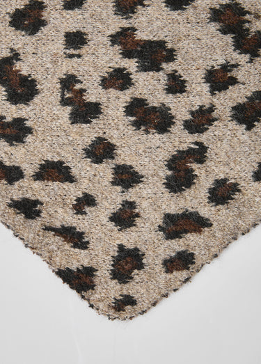 Echarpe triangle avec laine, léopard Leopard