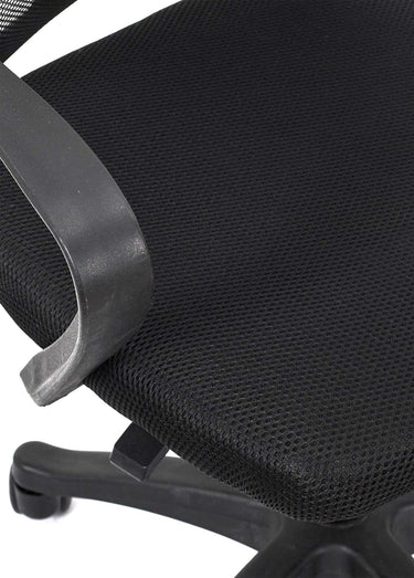 Fauteuil de bureau ergonomique dossier mesh Noir