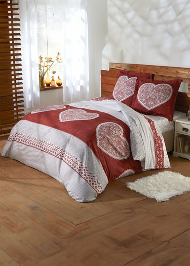 Housse de couette imprimé esprit chalet Imprime