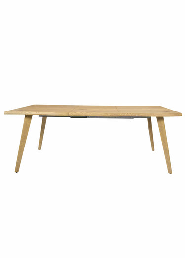 Table extensible avec bords irréguliers Marron