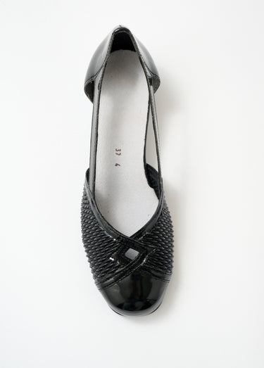 Escarpins cuir largeur confort pieds sensibles Noir