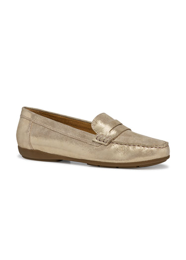 Mocassins chic cuir semelle fine Dore
